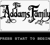 Addams Family, The (Japan) Title Screen